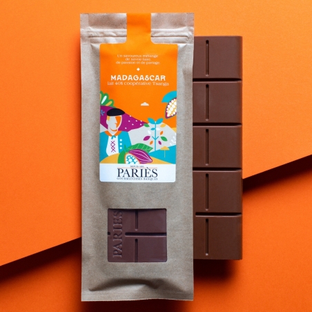 Tablette de chocolat Madagascar Lait 40%