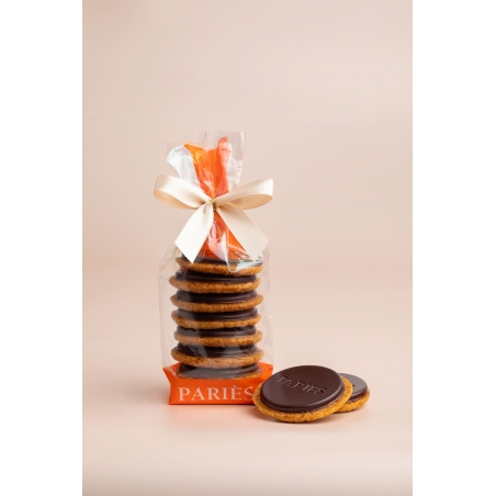 Sachet de 8 "Petit Pariès" au chocolat noir